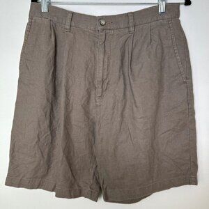 Covington brown shorts linen blend‎ size 34